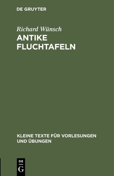 Produktbild: Antike Fluchtafeln