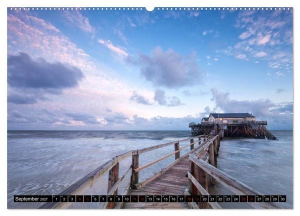 Produktbild: Sankt Peter Ording Sandstrand (Wandkalender 2027 DIN A2 quer), CALVENDO Monatskalender