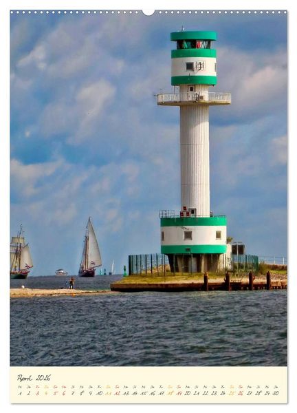 Produktbild: Norddeutsche Leuchtt&uuml;rme - maritime Wegweiser (hochwertiger Premium Wandkalender 2026 DIN A2 hoch), Kunstdruck in Hochglanz