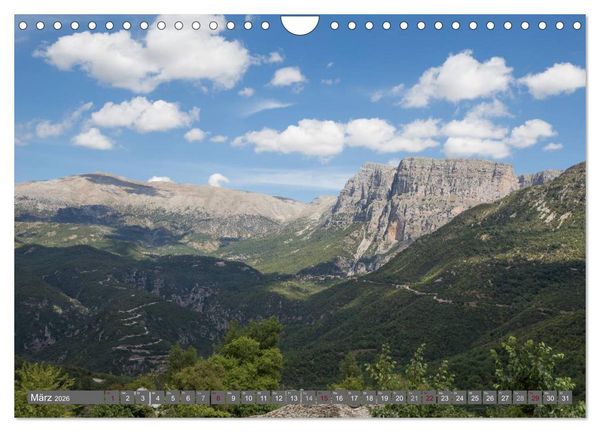 Produktbild: Griechenland 2026 - Zagorochoria und Vikos-Schlucht (Wandkalender 2026 DIN A4 quer), CALVENDO Monatskalender