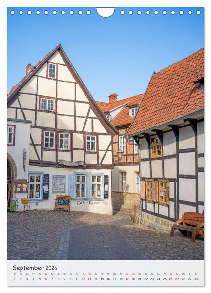 Produktbild: Quedlinburg - Welterbestadt und Tor zum Harz (Wandkalender 2026 DIN A4 hoch), CALVENDO Monatskalender