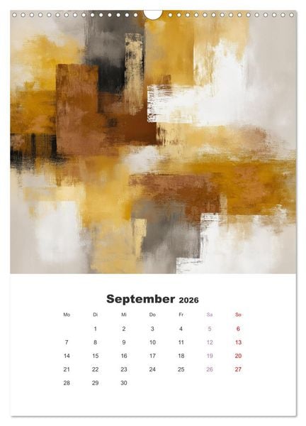 Produktbild: Abstrakte KI-Kunstwerke - Farbenfrohe Kunstmomente f&uuml;r das ganze Jahr (Wandkalender 2026 DIN A3 hoch), CALVENDO Monatskalender