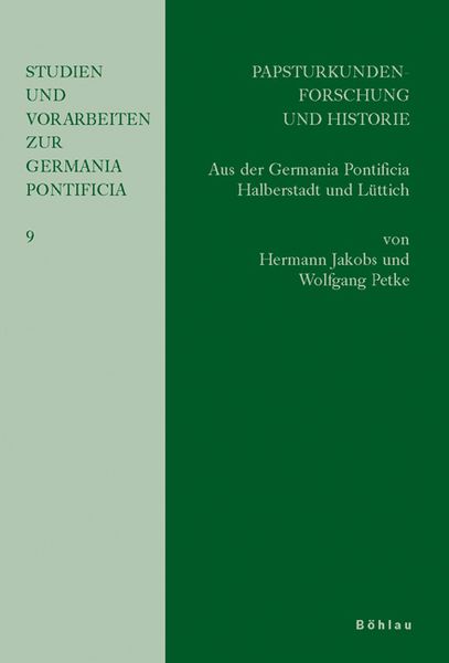 Produktbild: Papsturkundenforschung und Historie