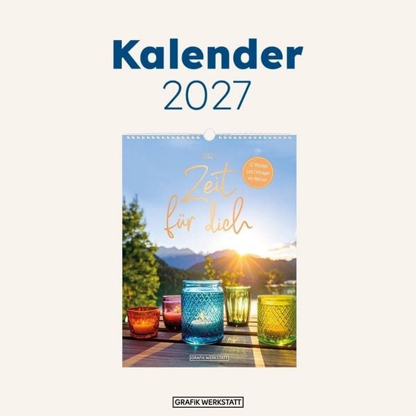 Produktbild: Wochenkalender klein 2027 Zeit f&uuml;r dich
