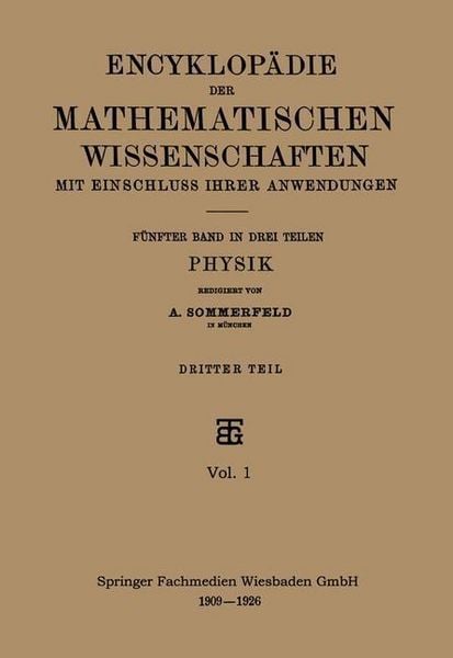 Produktbild: Encyklop&auml;die der Mathematischen Wissenschaften mit Einschluss ihrer Anwendungen