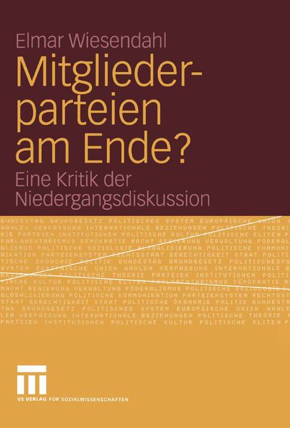Produktbild: Mitgliederparteien am Ende?