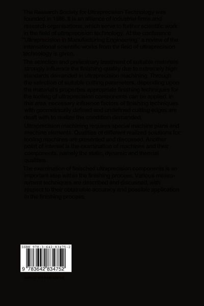 Produktbild: Ultraprecision in Manufacturing Engineering