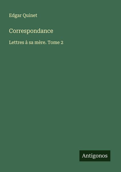 Produktbild: Correspondance