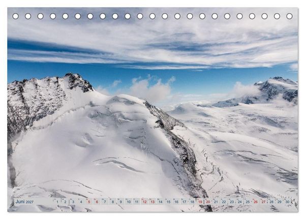 Produktbild: Eine Helireise ums Matterhorn (Tischkalender 2027 DIN A5 quer), CALVENDO Monatskalender