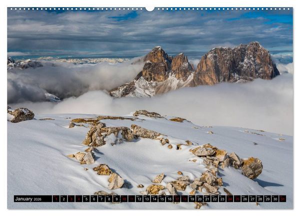 Produktbild: The Dolomites Mountains (High Quality Premium Wall Calendar 2026 DIN A2 landscape),CALVENDO 12 Month Wall Calendar