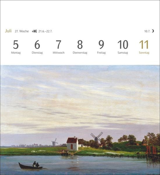 Produktbild: Kunstgenuss Postkartenkalender 2027 - Kalender mit 53 Kunstpostkarten