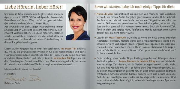 Produktbild: Hol dir dein Haar zur&uuml;ck! Dein Ayurveda-Coaching f&uuml;r volles und gesundes Haar (Audio-CD)