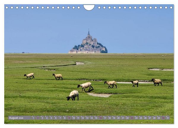 Produktbild: Le Mont-Saint-Michel - Sagenumwobener Klosterberg im Watt (Wandkalender 2026 DIN A4 quer), CALVENDO Monatskalender