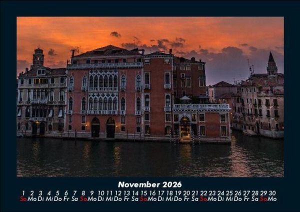 Produktbild: Venedig 2026 Fotokalender DIN A5