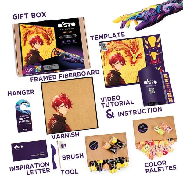 Produktbild: OKTO 3D Kreativit&auml;tsset Manga "Feuer"