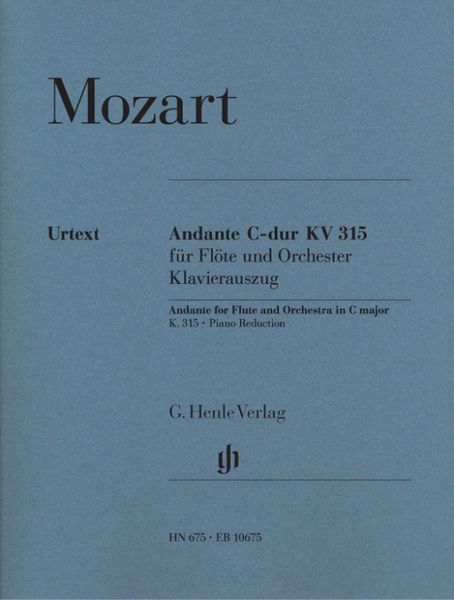 Wolfgang Amadeus Mozart - Andante C-dur KV 315 für Flöte und Orchester