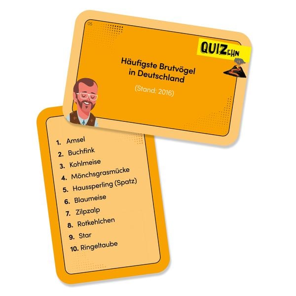 Produktbild: QUIZehn &ndash; Natur & Nonsens. Das listige Spiel um die Top 10