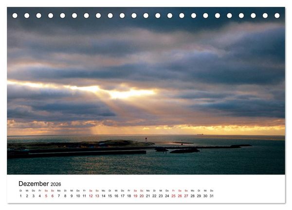 Produktbild: Mitreisekalender 2026 Helgoland (Tischkalender 2026 DIN A5 quer), CALVENDO Monatskalender