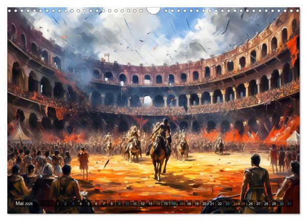 Produktbild: R&ouml;misches Leben - Antikes Stadtleben im R&ouml;mischen Imperium (Wandkalender 2026 DIN A3 quer), CALVENDO Monatskalender