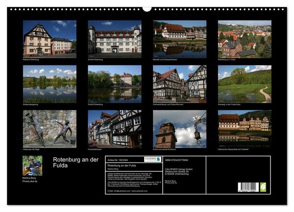 Rotenburg an der Fulda (Wandkalender 2025 DIN A2 quer), CALVENDO Monatskalender