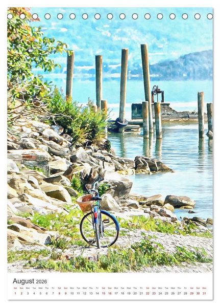Produktbild: A Year Of Bicycles (Desk Calendar 2026 DIN A5 portrait), CALVENDO 12 Month DeskCalendar