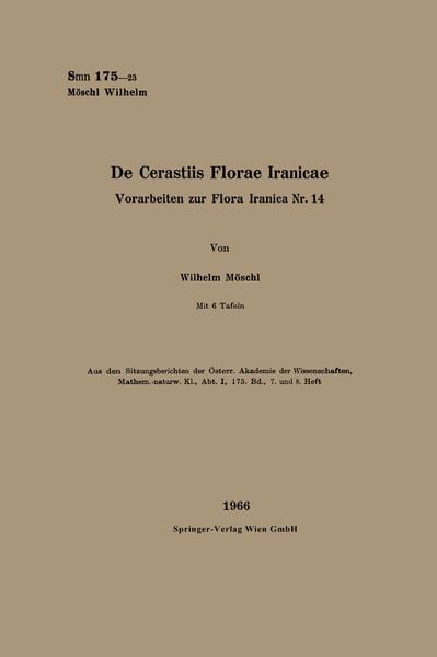 Produktbild: De Cerastiis Florae Iranicae