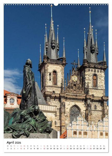 Produktbild: Prachtvolles Prag (Wandkalender 2026 DIN A2 hoch), CALVENDO Monatskalender
