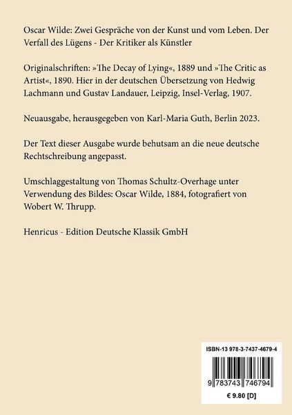 Produktbild: Zwei Gespr&auml;che von der Kunst und vom Leben