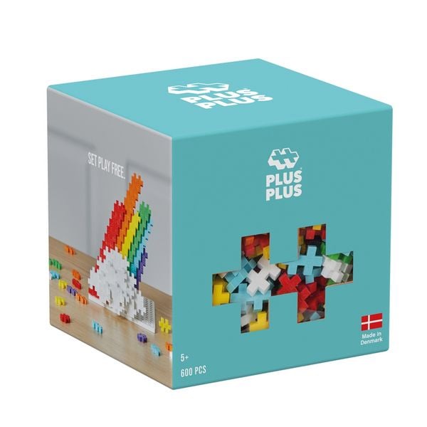 Produktbild: PLUS PLUS - 600 Kreativ Bausteine Regenbogen