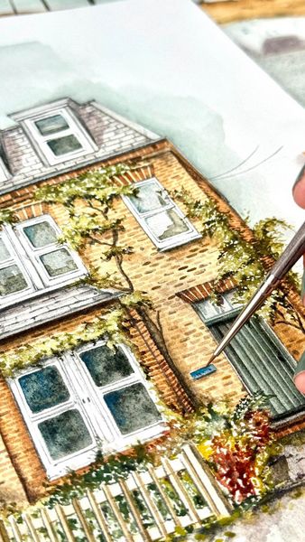 Produktbild: da Vinci Aquarellpinsel 3er Set: Secret Places Watercolor, Frau Bommel
