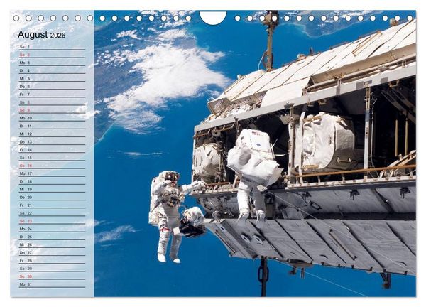 Produktbild: Missionen im Weltall (Wandkalender 2026 DIN A4 quer), CALVENDO Monatskalender