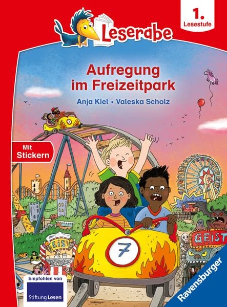Leserabe 1. Lesestufe - Aufregung im Freizeitpark, Gebundene Ausgabe von Anja Kiel, Ravensburger Verlag GmbH, 978-3-473-46368-8