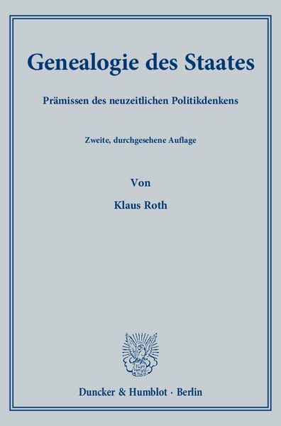 Produktbild: Genealogie des Staates.