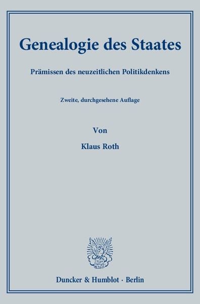 Produktbild: Genealogie des Staates.