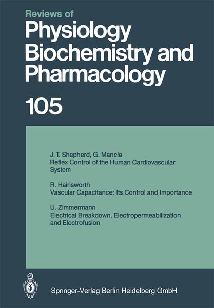 Produktbild: Reviews of Physiology, Biochemistry and Pharmacology