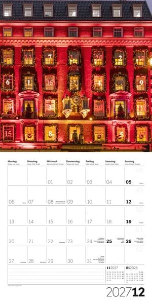 Produktbild: Die Farbe Rot Kalender 2027 - 30x30 - Art12