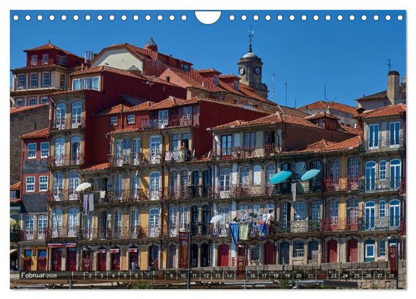 Produktbild: Portugal - Bilder dreier St&auml;dte (Wandkalender 2026 DIN A4 quer), CALVENDO Monatskalender
