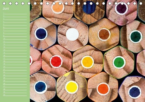Produktbild: Die bunte Welt der Stifte - Geburtstagskalender (Tischkalender immerw&auml;hrend DIN A5 quer)