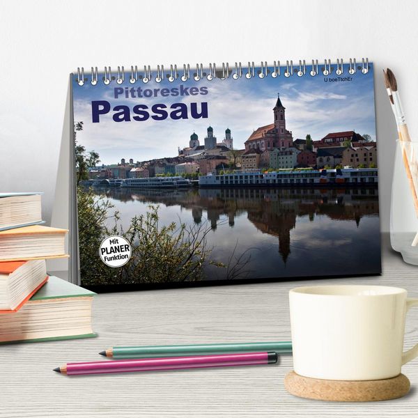 Produktbild: Pittoreskes Passau (Tischkalender 2026 DIN A5 quer), CALVENDO Monatskalender