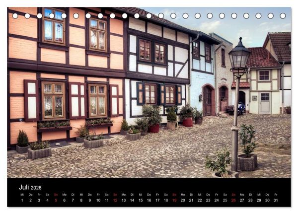 Produktbild: Fachwerk - wie aus einer anderen Zeit (Tischkalender 2026 DIN A5 quer), CALVENDO Monatskalender