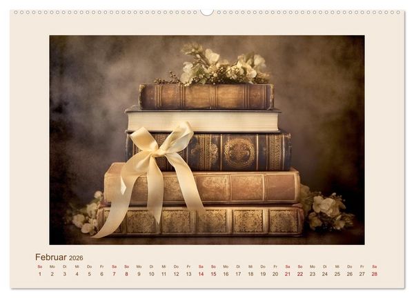 Produktbild: B&uuml;cherzauber (Wandkalender 2026 DIN A2 quer), CALVENDO Monatskalender