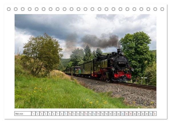 Produktbild: Volldampf voraus! (Tischkalender 2026 DIN A5 quer), CALVENDO Monatskalender