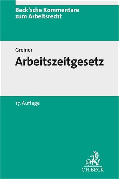 Produktbild: Arbeitszeitgesetz. ArbZG