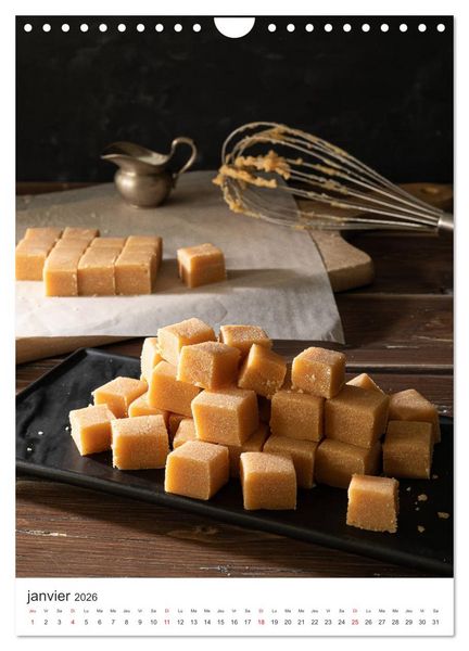 Produktbild: Gourmandises - Art culinaire (Calendrier mural 2026 DIN A4 horizontal), CALVENDO calendrier mensuel