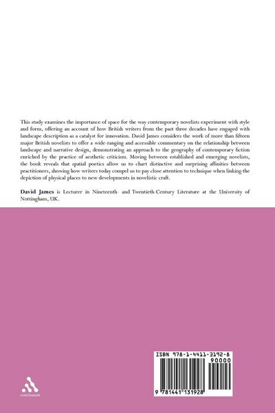 Produktbild: Contemporary British Fiction and the Artistry of Space