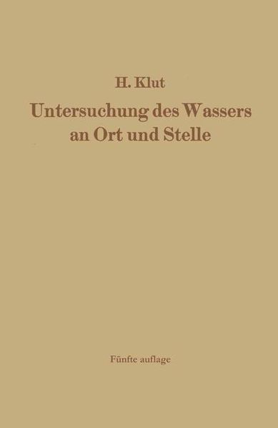 Produktbild: Untersuchung des Wassers an Ort und Stelle