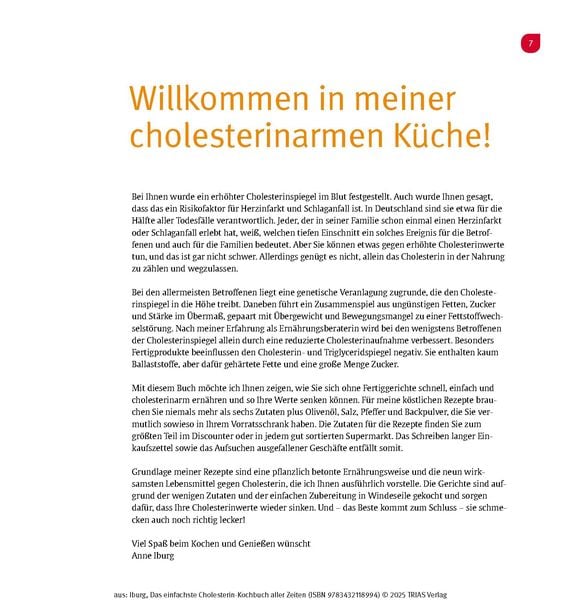 Das einfachste Cholesterin-Kochbuch aller Zeiten