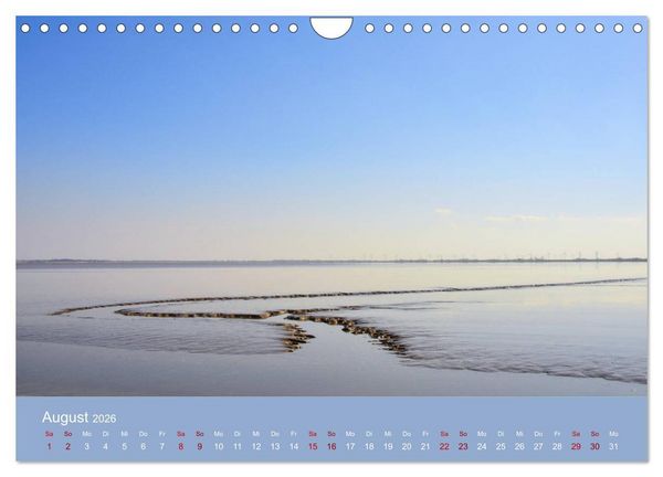 Produktbild: Wilhelmshaven - Sonne, K&uuml;ste und Meer (Wandkalender 2026 DIN A4 quer), CALVENDO Monatskalender