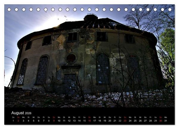Produktbild: Verlassene Ort - Kirchen (Tischkalender 2026 DIN A5 quer), CALVENDO Monatskalender