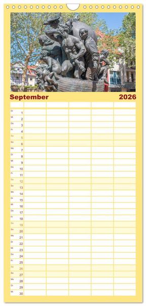 Produktbild: Familienplaner 2026 - Historisches Hameln mit 5 Spalten (Wandkalender, 21 x 45 cm) CALVENDO
